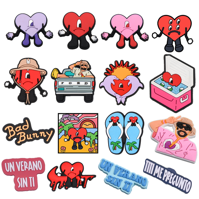 Bad bunny shop croc stickers